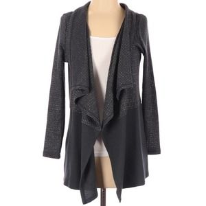 Juicy Couture Metallic Grey Cardigan Sweater XS